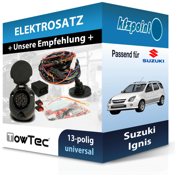 Towtec E-Satz 13Polig Universell Passend für Suzuki Ignis Incl. Manual-image