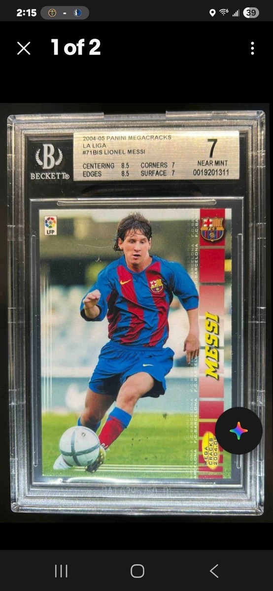 リオネルメッシ　ルーキーカード 2004 Panini Mega Cracks 2004-05 Panini Megacracks MGK La Liga - Nueva Ficha Lionel Messi