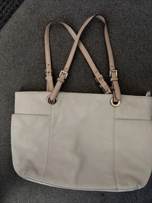 Michael Kors Jet Set Tote - Shoulder Bag - White/Ivory Women's Bags And Handbags