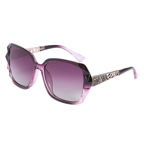 Elegantes gafas polarizadas para mujer cara redonda montura grande con estilo - Imagen 12 de 17