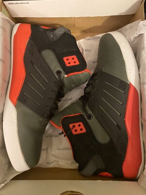 Used Supra Skytop III Grey White Black Red Size Shoes