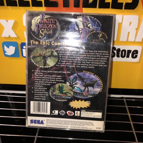 SEGA SATURN PANZER DRAGOON SAGA ALL 4 DISC COMPLETE CASE DISC & MANUAL -TESTED - Picture 14 of 18