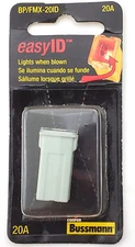 Bussmann FMX-20ID Easy ID 20 Amp 32 VDC Illuminating Fuse Lights When Blown