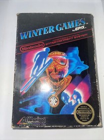 Rare Vintage Winter Games Nintendo NES Video Game by Epyx