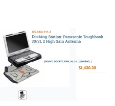 NEW Genuine PANASONIC HAVIS Docking Station DS-PAN-111-2 for Toughbook CF-30/31