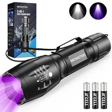 Uv Flashlight Portable Blacklight Flashlight Led Torch With White And Ultraviole
