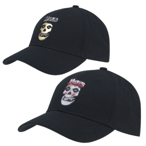 New Official Misfits Cotton Adjustable Baseball Cap Gold Fiend Blood Drip Skull - Picture 1 of 10