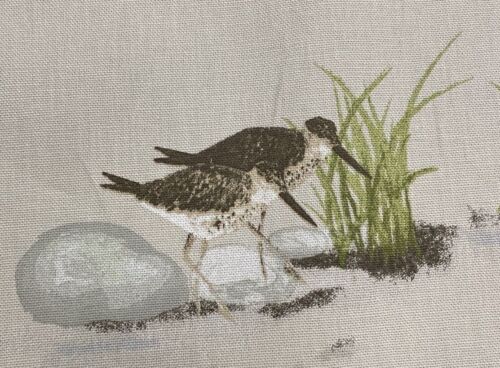 Rideau rembourrage aveugle tissu coton Marshland Birds artisanat - Photo 1 sur 7
