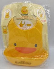 Piyopiyo Waterproof Adjustable Bib With Pocket Adjustable Length 4M+