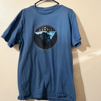 Quicksilver Hawaiian Shirt Blue size XL