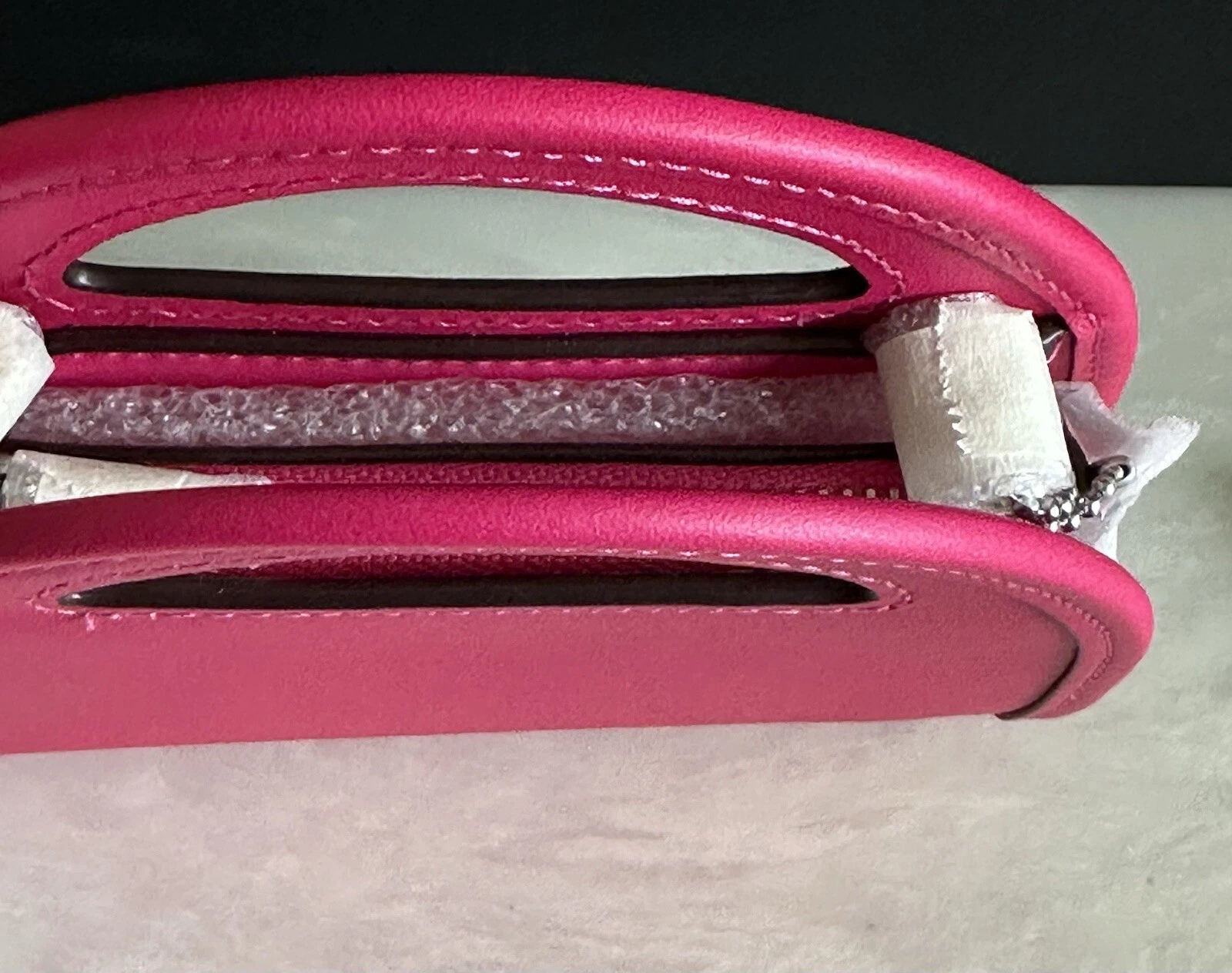 Coach Dragonfruit custodia a tracolla in pelle con manico superiore CT879 NUOVA CON ETICHETTE