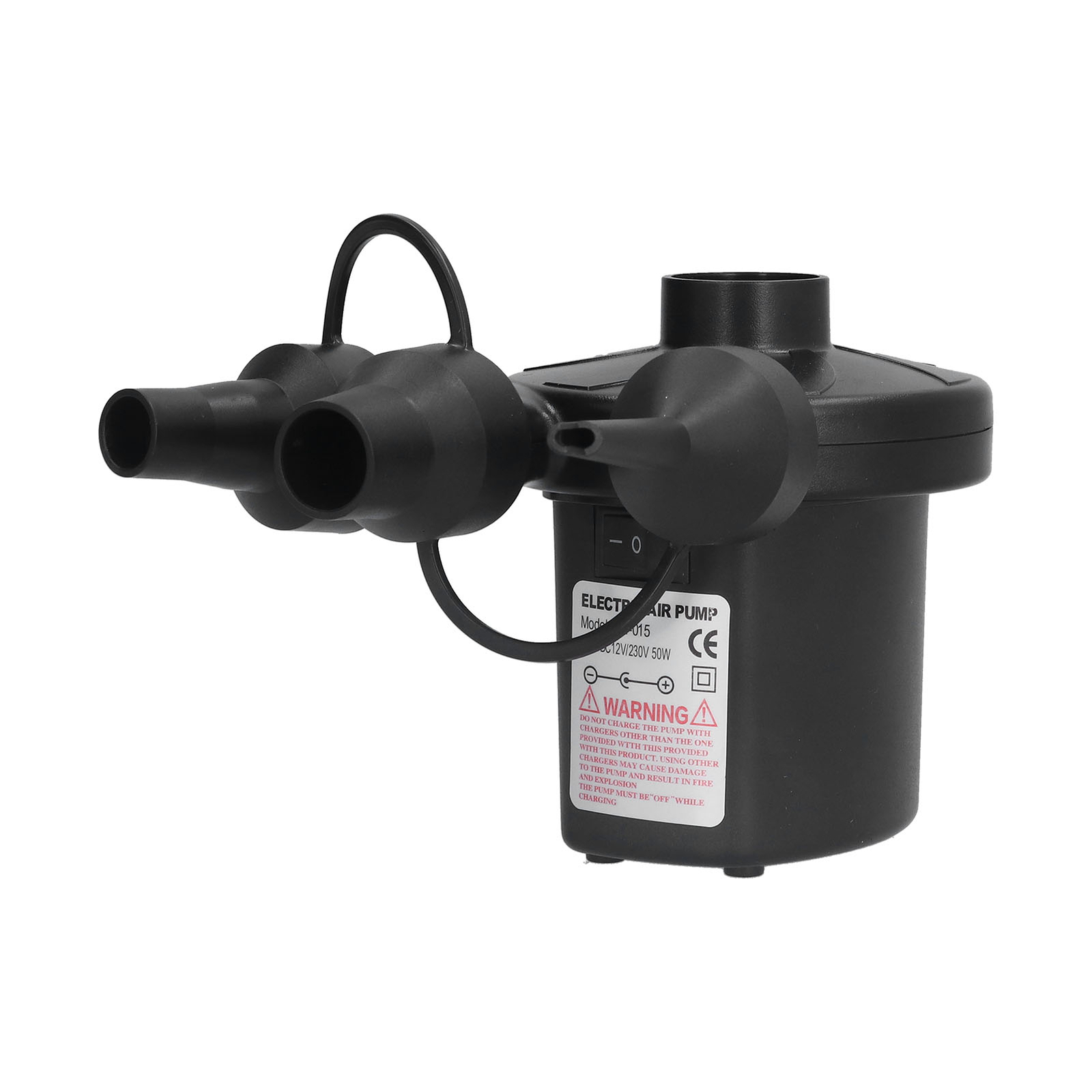(UK Plug)DC 12V Electric Air Pump Portable Multi‑Function Inflator Pump