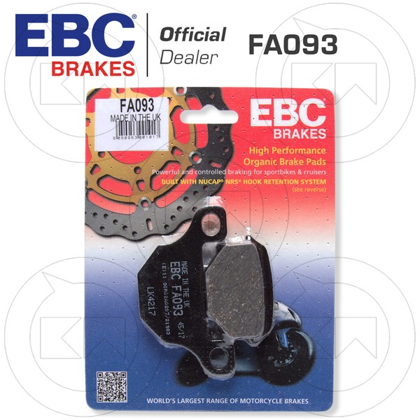 BremsbeläGe Hinten EBC FA093 Derbi Terra 125 Adventure 2010 - 2013-image