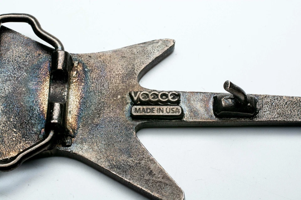 Vintage Electric Guitar Belt Buckle Music Instrument Buckle Veece - Image 4 of 4