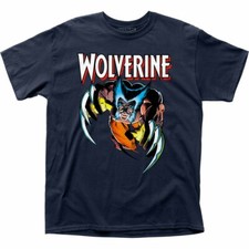 Wolverine Attack Leaping with Claws Out Comic Art T-Shirt X-Men NEW UNWORN