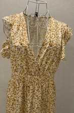 Golden Yellow Colourful Evening Prom Holiday Dress