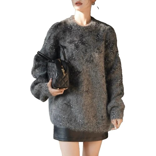 Supreme Brushed Mohair Sweater Black Blue Pink Camo 4colors FW25