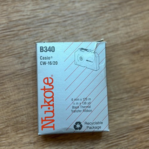 Nukote B340 Typewriter Ribbon Cartridge Casio NUKB340 Bundle 2 Sealed Transfer - Picture 3 of 8