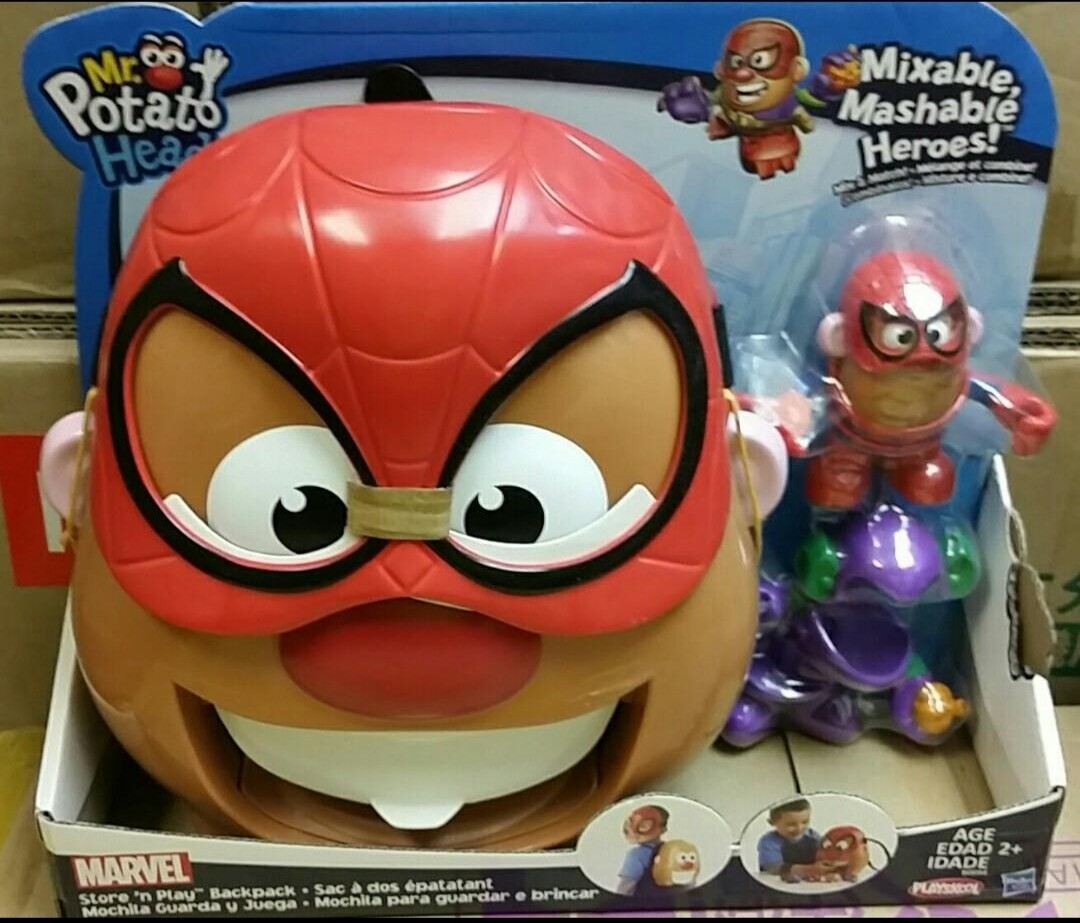 Mr Potato Head STORE N PLAY BACKPACK Spiderman & Goblin Mixable