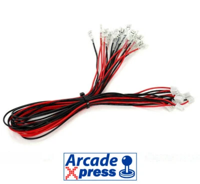 ARCADE EXPRESS Cableado Zero Delay 10 JST set 40cm Cable Joystick USB Arcade 2.8mm 4.8mm 6.3mm