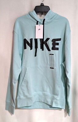 nike club hoodie aqua