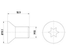Screw, brake disc Textar TPM0010 for Mini Mini