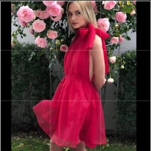 pink organza dress zara