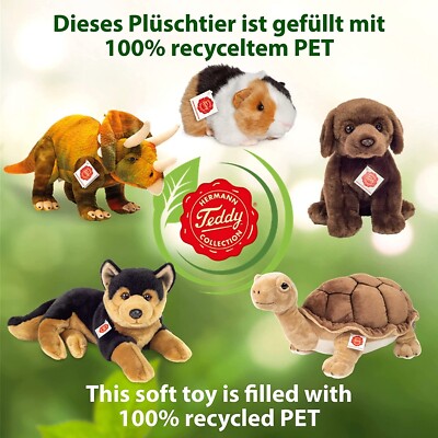 Teddy Hermann Plüschtier 'Giraffe Stehend' 38 Cm – Kuscheliges Stofftier Mit Recycelter Füllung