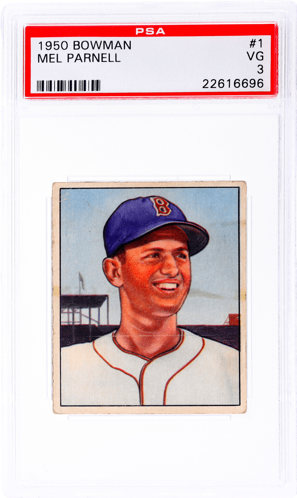 1950 Bowman Mel Parnell #1 PSA 3