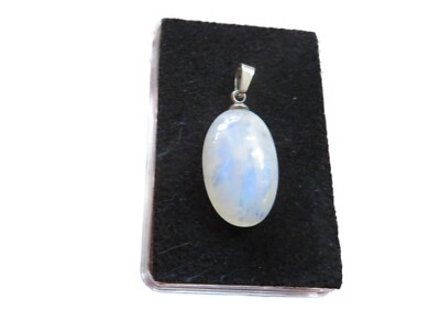 Mondstein blau Blue Moonstone Cabochon Anhänger Nr. 3032