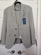 NWT KENNETH COLE REACTION Suit TECHNI-COLE Jacket-38S Pants-W31 Ready Flex NWT