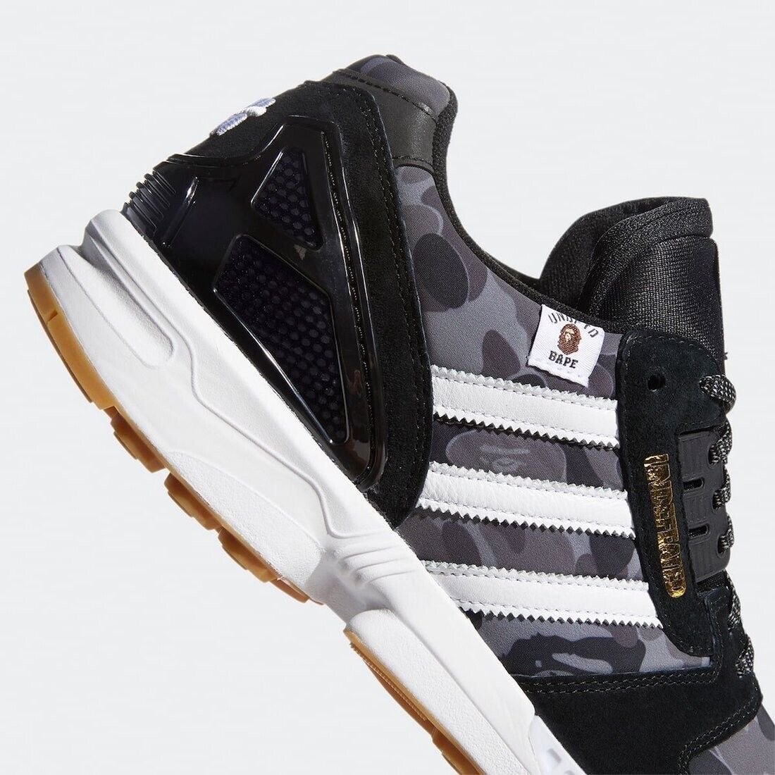 BAPE x Undefeated x adidas ZX 8000 Core Black/Footwear White BAPE x Undefeated x adidas ZX 8000 Core Black/Footwear White