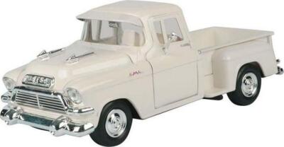 1957 GMC Blue Chip Pickup White (Timeless Legends) Diecast 1:24 Scale Model -