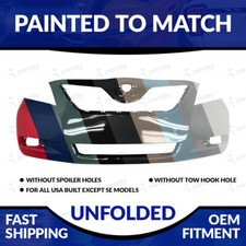 New Painted 2007-2009 Toyota Camry Baselexlehybrid Unfolded Front Bumper