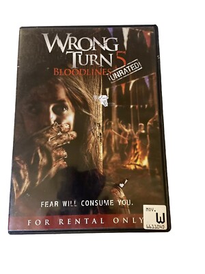 Wrong Turn 5 Bloodlines Dvd Horror Gore Suspense Unrated