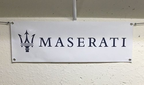 Maserati 1' X 3' Garage Banner, 13oz Vinyl - FREE SHIPPING Dealership Ghibli NEW - Picture 6 of 6