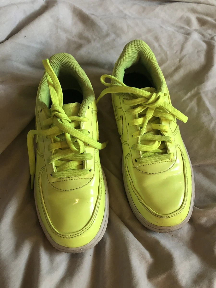 Nike Air Force 1 Shoes LV8 UV Volt/Neon Yellow AO2287-700 Size 3Y