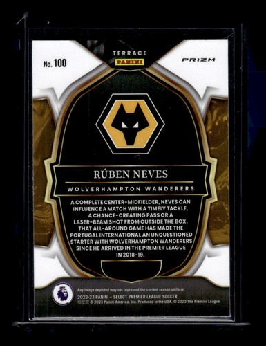 2022-23 Panini Select Premier League #100 Ruben Neves Red Ice - Foto 2 di 2