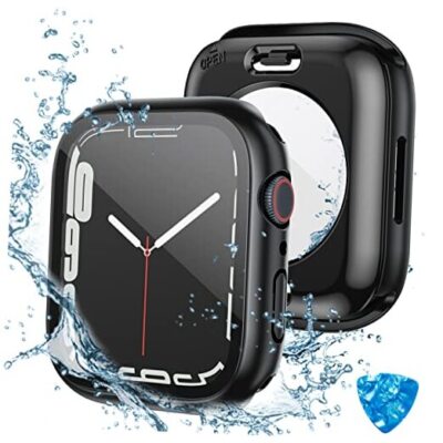 in 1) for Waterproof Apple Watch Screen Protector For 45mm Only