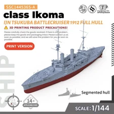 Pre-sale 1/144 Model Kit IJN Tsukuba class Ikoma Battlecruiser 1912 Full Hull