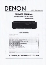 Service manual for Denon DRM-600