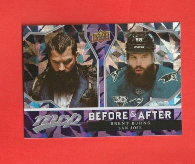 2021-22 Upper Deck MVP BEFORE & AFTER # BA-11 Brent Burns SAN JOSE SHARKS