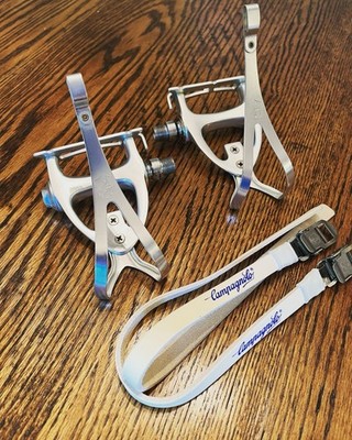 Pédales Automatiques Campagnolo Record Titanium - Pour Pièces / En L'état