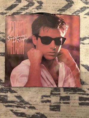 COREY HART - SUNGLASSES AT NIGHT / AT THE DANCE - 1983 7'' 45rpm w/PICTURE SLEEVE