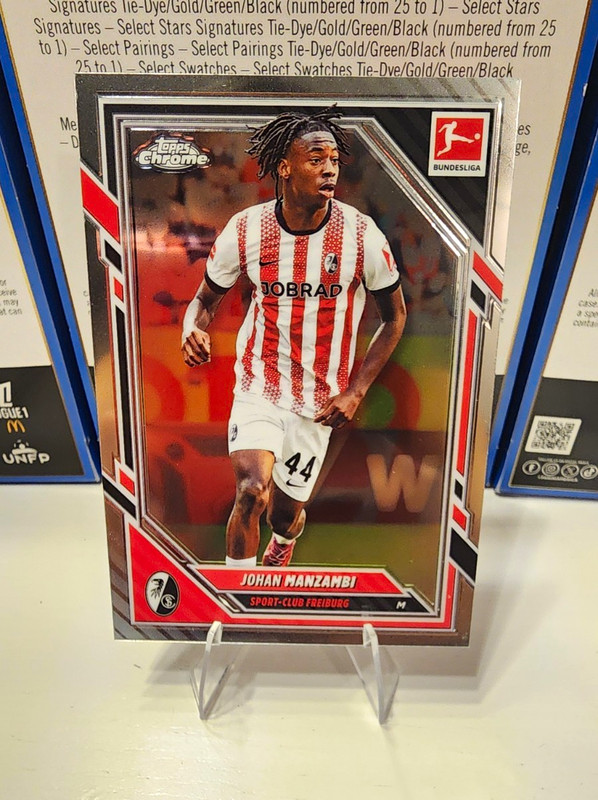 Topps Chrome Bundesliga 2025-26 Johan Manzambi Base #31 Sport-Club Freiburg