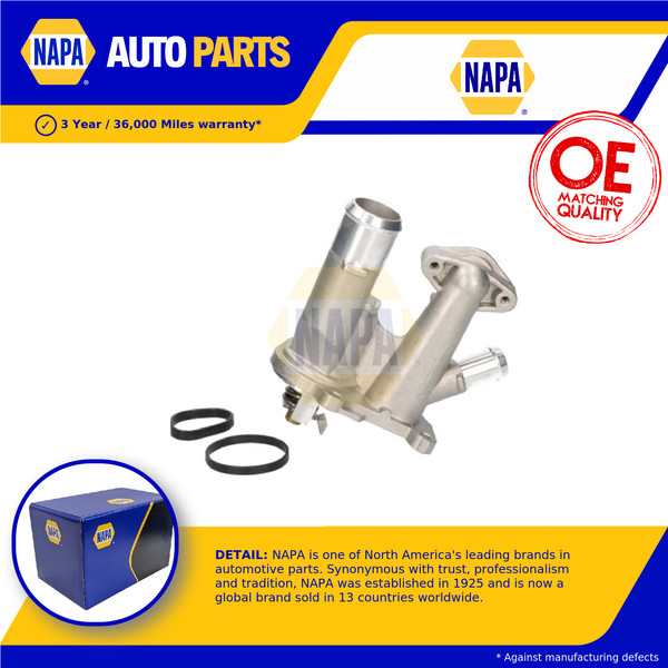 Termostato de refrigerante compatible con FORD KUGA Mk2 1.6 12 a 15 NAPA 1692915 1709827 1767974