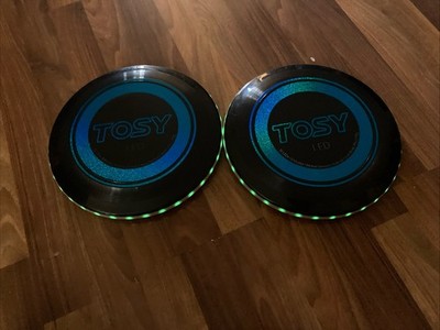 TOSY 36 LED Flying Disc Auto Light Up 175g Frisbee / Two(2) Open Box Items