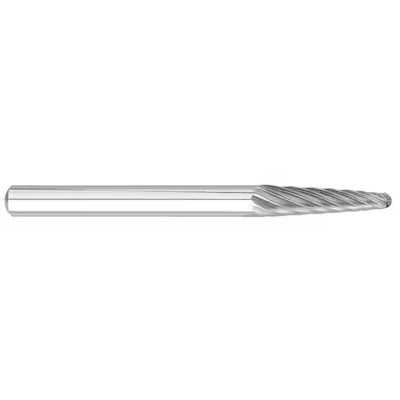 Osg 900-9017 Carbide Bur, 8 Deg. Included Angle, 1/8 In