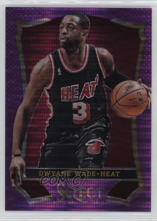 2013-14 Panini Select Purple Prizm 46/99 Dwyane Wade #81 HOF h8k
