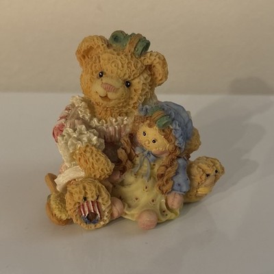 Cherished Teddies Andrea Mother & Baby Bear Resin Figurine Hillman 1998 677659